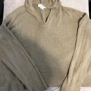 Bryn Walker Oversized Cotton Stretch Hoodie Medium Knit